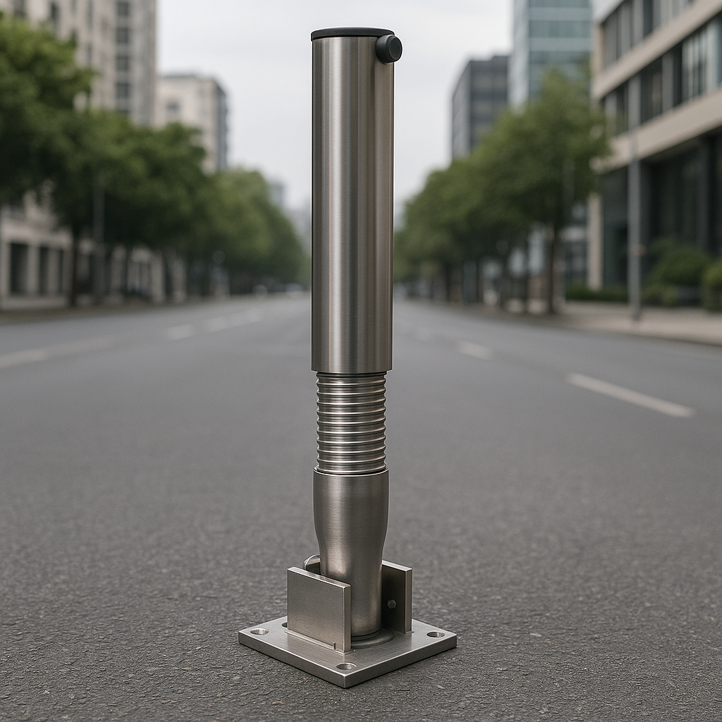 Stainless Steel Bendy Flexible Fold-Down Parking Post