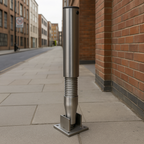 Stainless Steel Bendy Flexible Fold-Down Parking Post