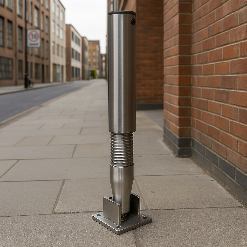 Stainless Steel Bendy Flexible Fold-Down Parking Post
