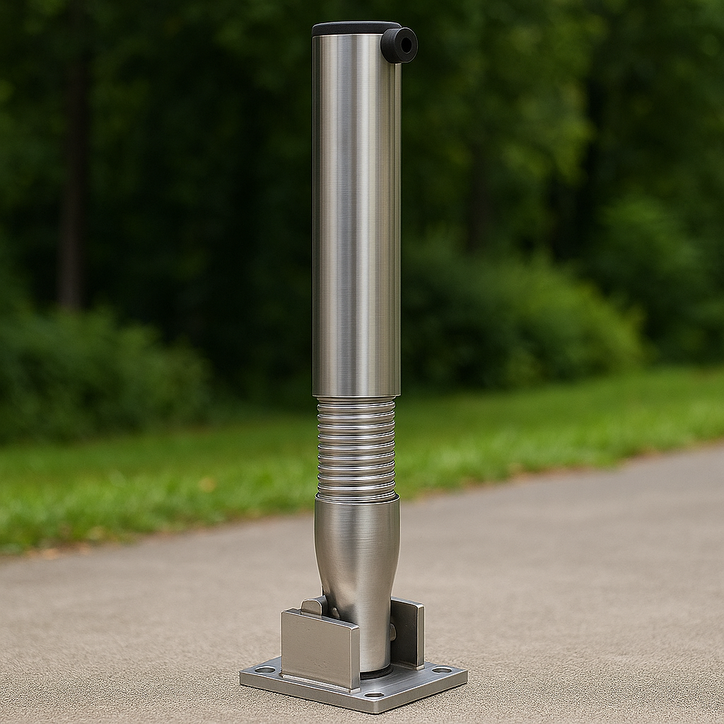 Stainless Steel Bendy Flexible Fold-Down Parking Post