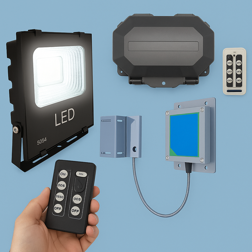 Wireless Gate/Door Left Open Alert with 12V Security Floodlight (Protect-800)