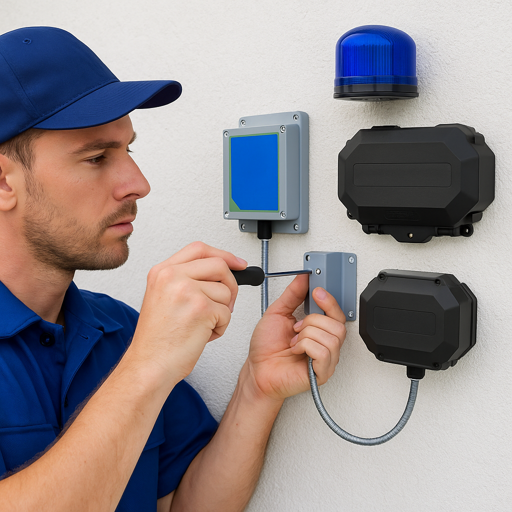 Long Range Wireless Gate/Door Left Open Alert with Flashing LED (Protect-800)