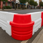 Red EVO Water-Filled Angle Corner Barrier