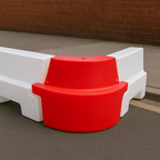 Red EVO Water-Filled Angle Corner Barrier