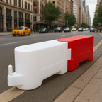Water-Filled RB1000 Road Site Track Barrier