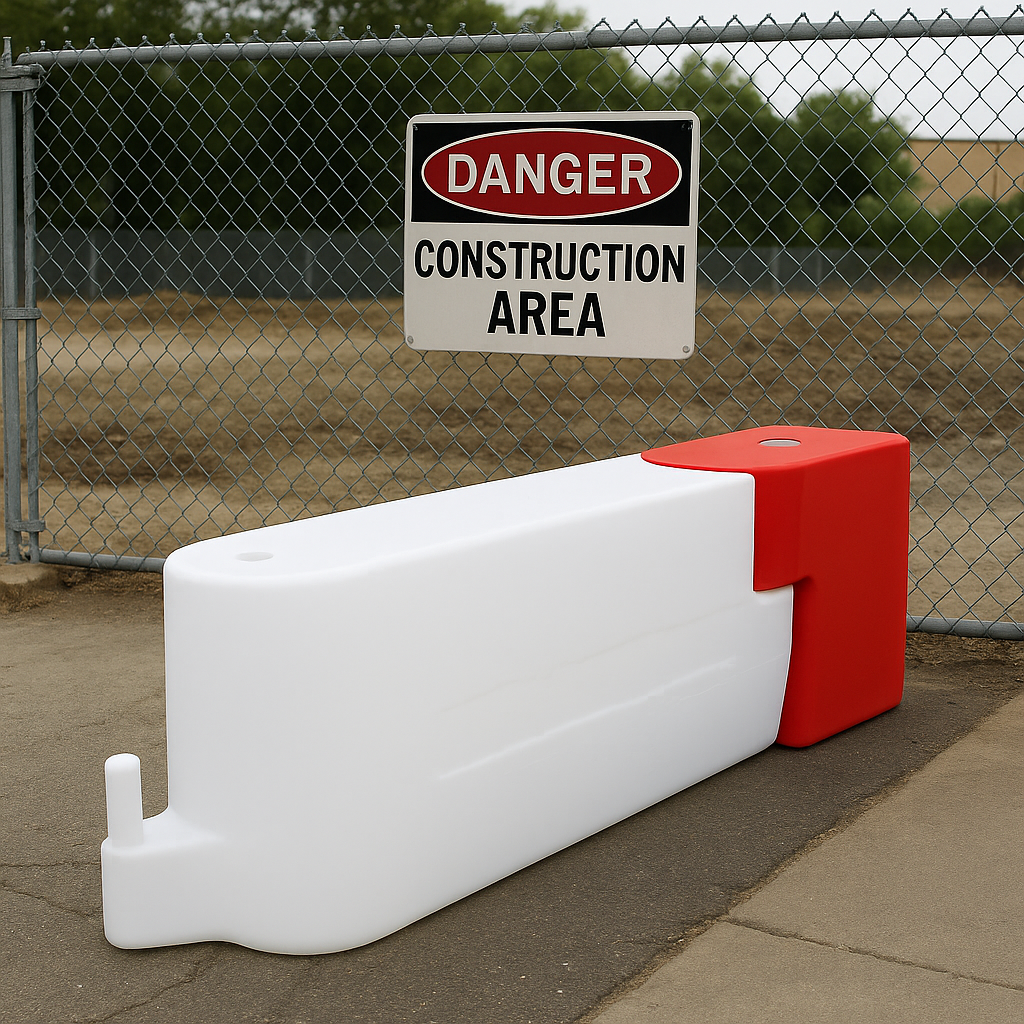 Water-Filled RB1000 Road Site Track Barrier