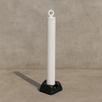 76mm Fold Down Parking Post with Integral Lock & Chain Eyelet