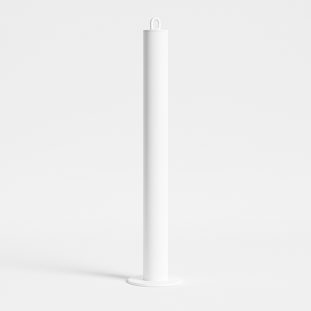 Heavy-Duty 900mm Steel Bolt-Down Bollard with Chain Eyelet – Anti-Ram, Weather-Resistant, Ideal for Car Parks & Property Protection