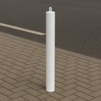 Heavy-Duty 900mm Steel Bolt-Down Bollard with Chain Eyelet – Anti-Ram, Weather-Resistant, Ideal for Car Parks & Property Protection