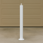 Heavy-Duty 900mm Steel Bolt-Down Bollard with Chain Eyelet – Anti-Ram, Weather-Resistant, Ideal for Car Parks & Property Protection