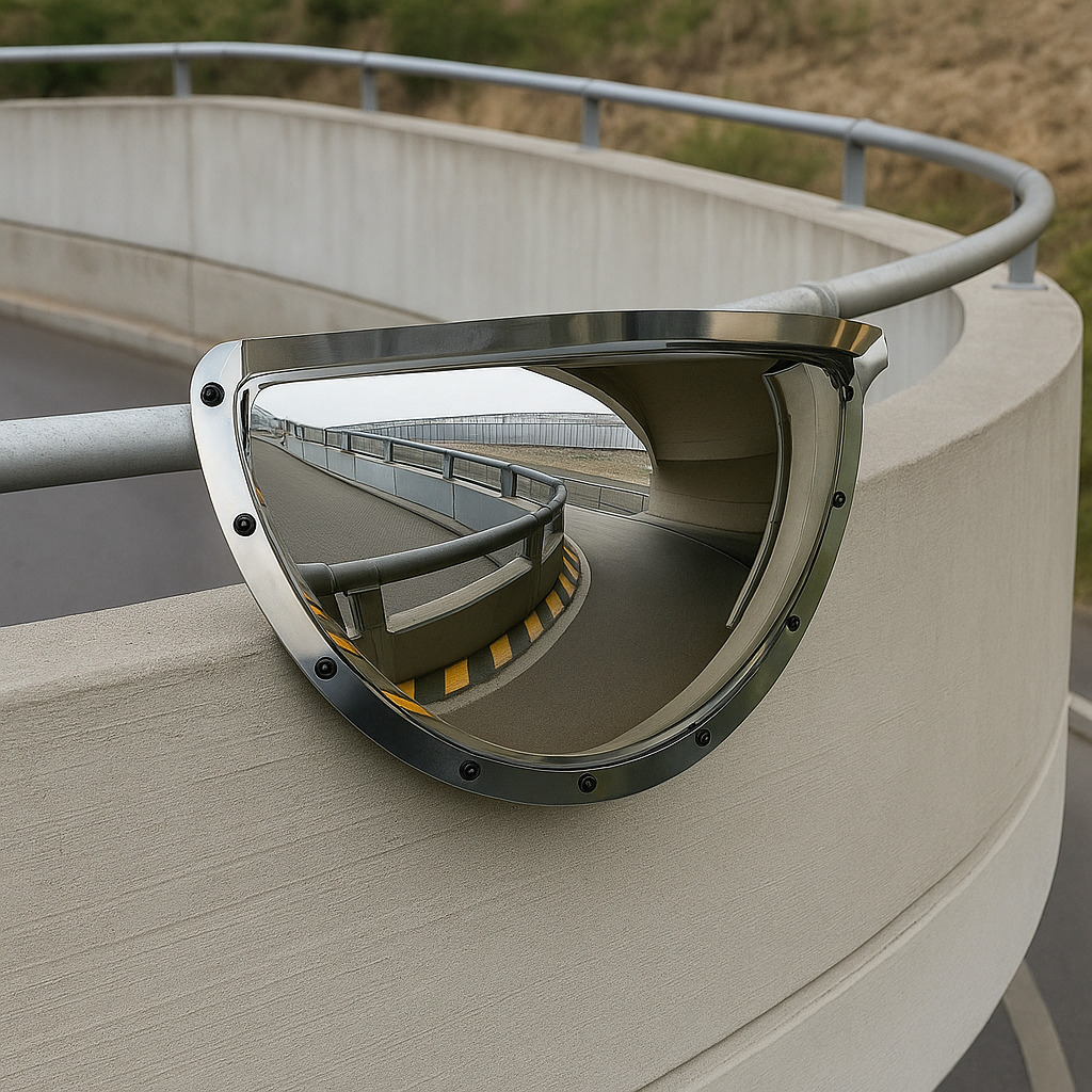Wide-Angle Driveway Mirror – Enhanced Visibility & Safety