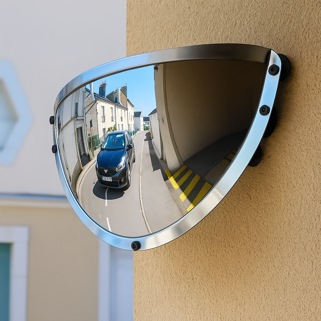 Wide-Angle Driveway Mirror – Enhanced Visibility & Safety