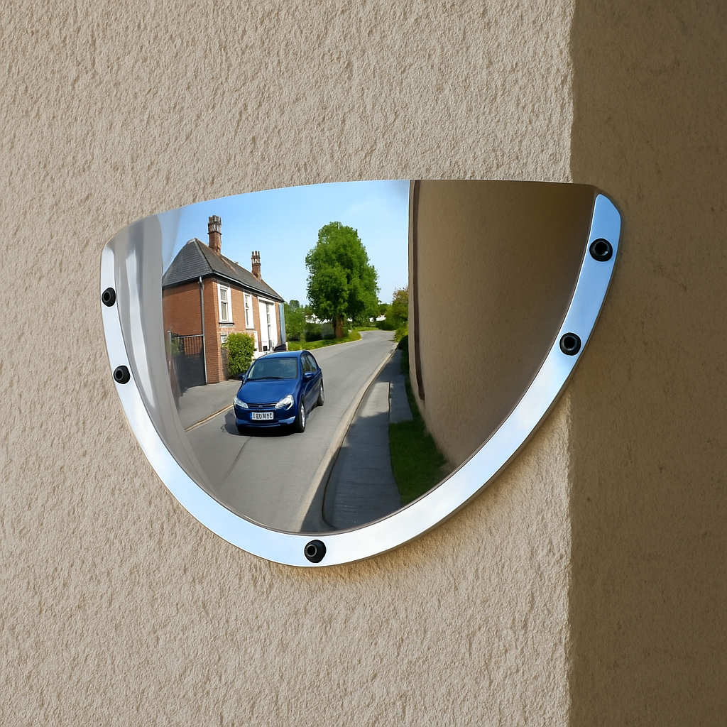 Wide-Angle Driveway Mirror – Enhanced Visibility & Safety