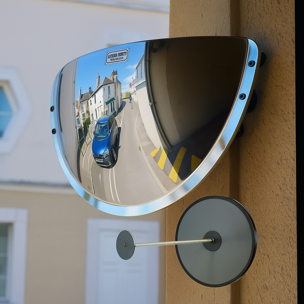 Wide-Angle Driveway Mirror – Enhanced Visibility & Safety