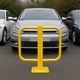 Yellow Winged Parking Post with Padlock