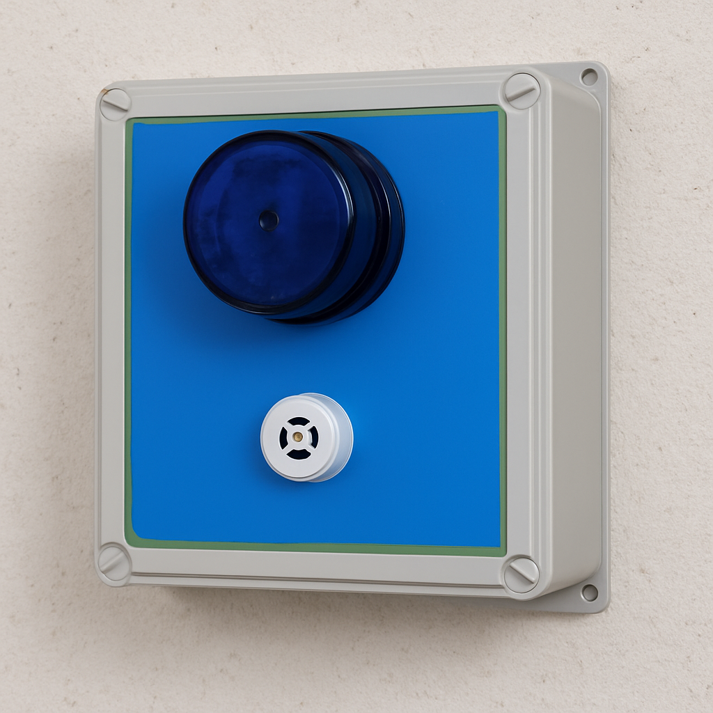 Long Range (800m) Wireless 'V' Range Siren & Flashing Strobe System