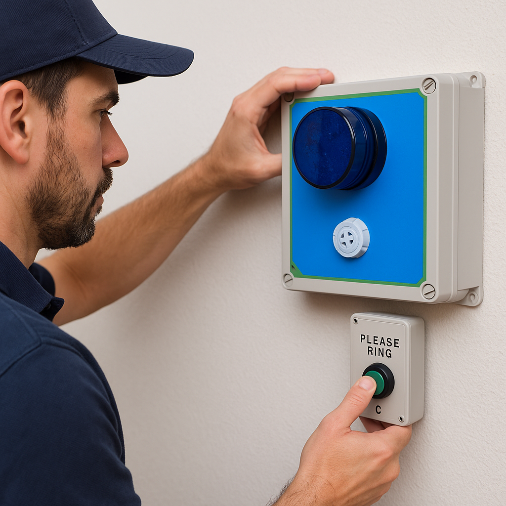 Long Range (800m) Wireless 'V' Range Siren & Flashing Strobe System