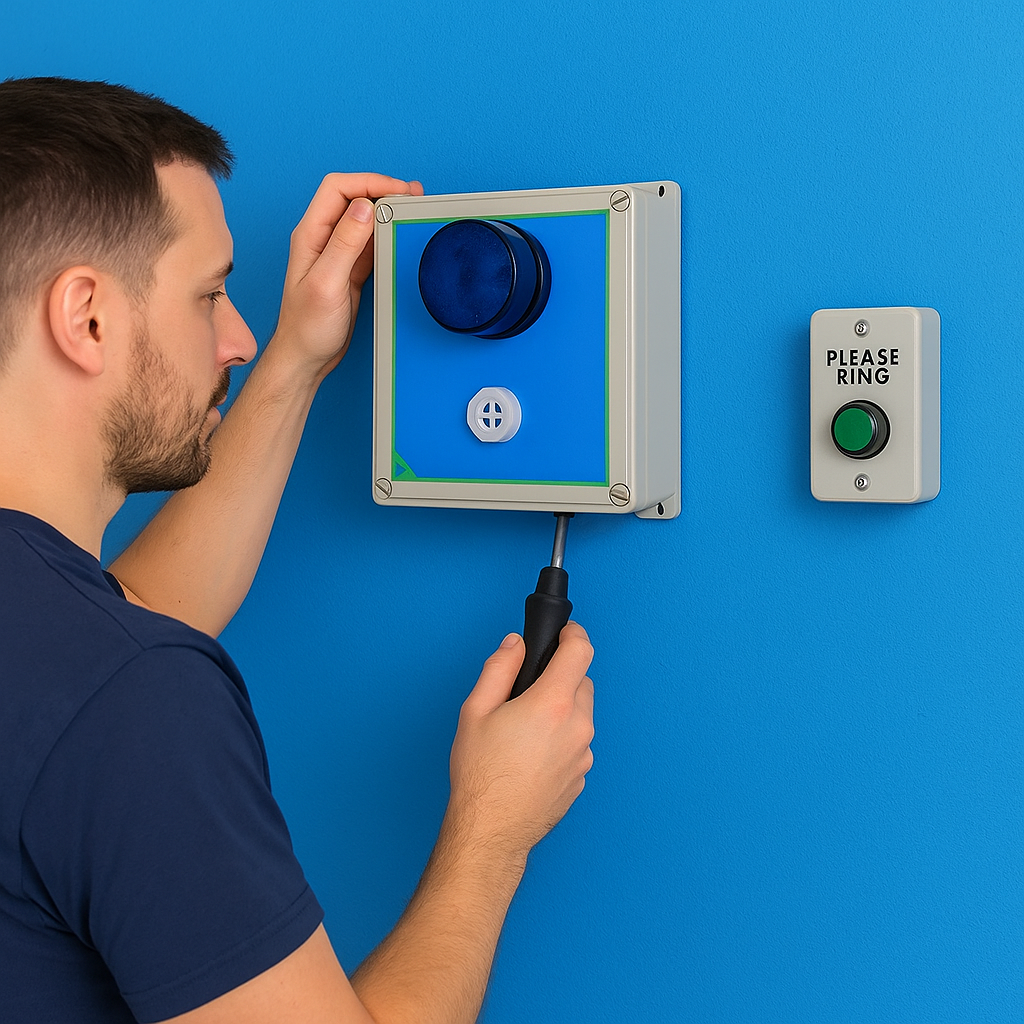 Long Range (800m) Wireless 'V' Range Siren & Flashing Strobe System