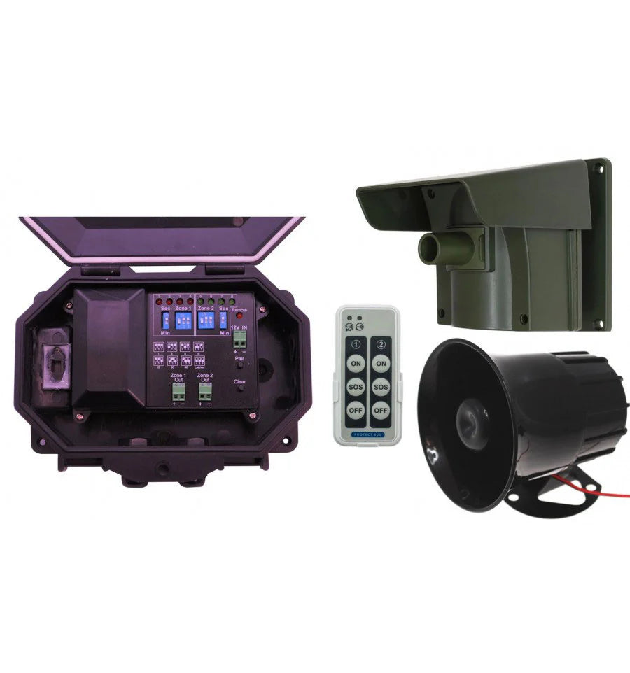 Long Range Driveway PIR Alarm with Outdoor Receiver & 118 dB Siren
