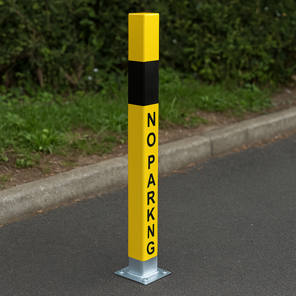 Removable Security Post – Integral Lock with 2 Ground Bases & Locking Tool